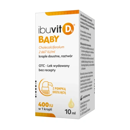 Ibuvit D3 Baby, 2667 IU/ml, krople doustne, 10 ml