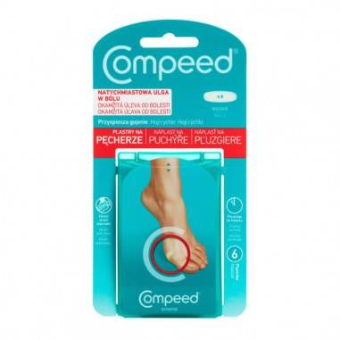 COMPEED Plastry na pęcherze wąskie x 6 sztuk DATA WAŻNOŚCI 30.11.2025