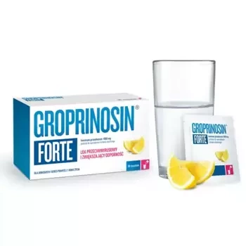 Groprinosin Forte granulat do sporządzania roztworu doustnego 30 saszetek