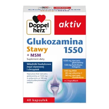 Doppelherz Aktiv Glukozamina1550 Stawy+Msm 40kapsułek