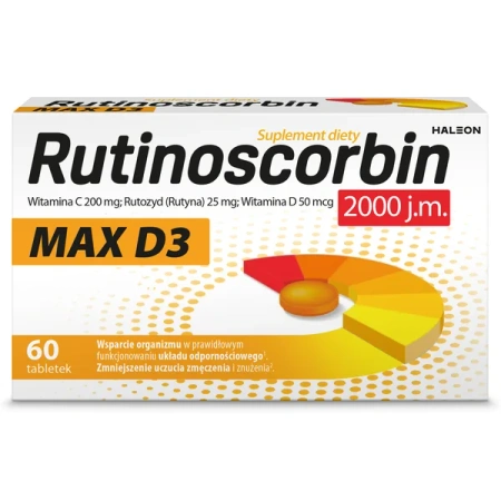 Rutinoscorbin Max D3 tabl. 60 tabletek