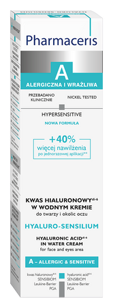 PHARMACERIS A HYALURO-SENSILIUM Kwas hialuronowy w wodnym kremie, 40ml
