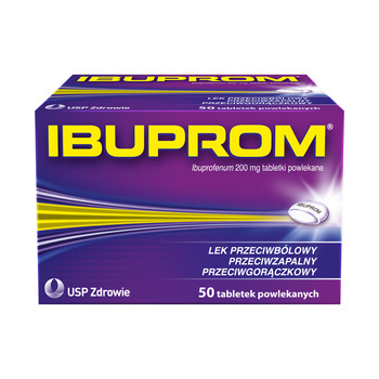 Ibuprom 200mg x 50 tabletek powlekanych