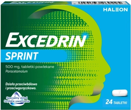 Excedrin Sprint 500 mg 24 tabletki