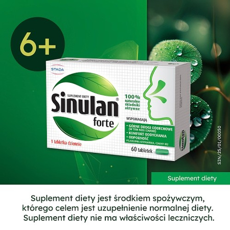 Sinulan Forte 0,45 g, 60 tabletek