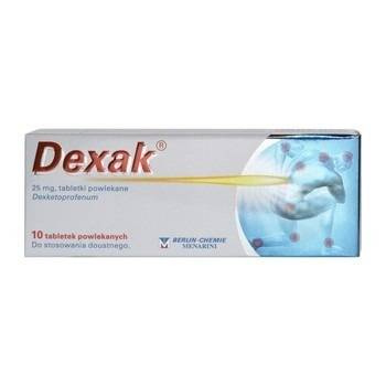 Dexak tabletki powlekane 0,025 g x 10 tabletek
