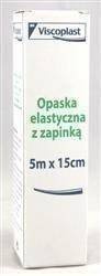 Opaska elastyczna VISCOPLAST tkana z zapinką 5m x 15 cm 1sZT