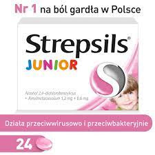 STREPSILS JUNIOR x 24 pastylki twarde