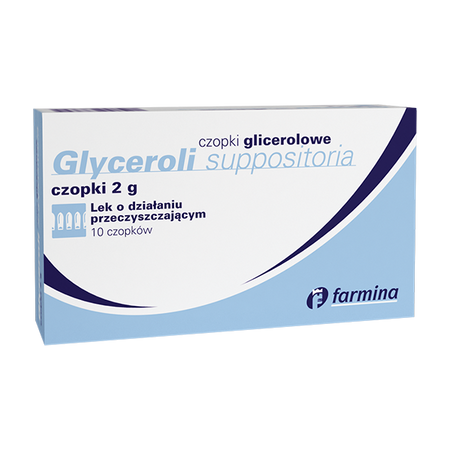 Czopki glicerolowe 2 g 10 czopków