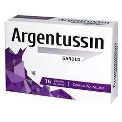 ARGENTUSSIN GARDŁO o smaku czarnej porzeczki x 16 pastylek do ssania 