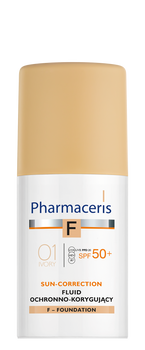 PHARMACERIS F Fluid korygujący 01 IVORY SPF50+, 30ml