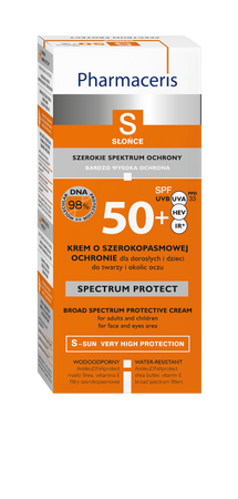 PHARMACERIS S Krem o szerokim spektrum ochrony SPF50+, 50ml