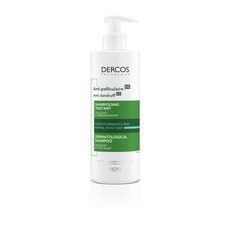 VICHY DERCOS Szampon przeciwłupieżowy włosy tłuste 390ml