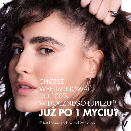 VICHY DERCOS Szampon przeciwłupieżowy do włosów suchych 390 ml