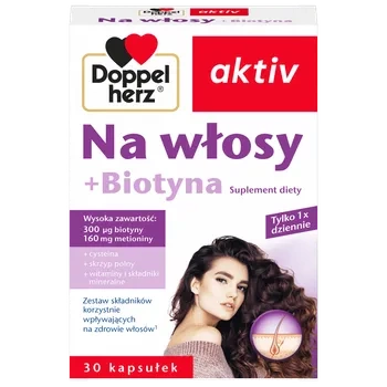 Doppelherz Aktiv Na włosy + Biotyna, 30 kapsułek