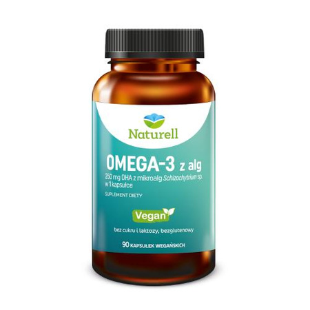 NATURELL Omega-3 z alg, 90 kaspułek