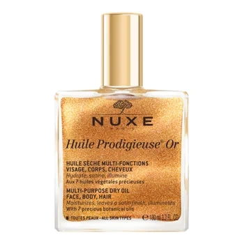 Nuxe ZESTAW Suchy Olejek Or 100ml + szampon 30ml + olejek pod prysznic 100ml