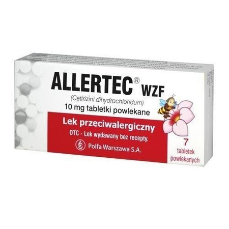 Allertec WZF 10mg x 7 tabletek powlekanych