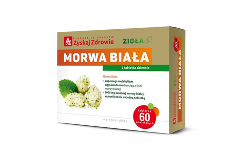 MORWA BIAŁA Zyskaj Zdrowie x 60 tabletek powlekanych