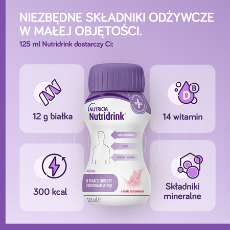 Nutridrink o smaku czekoladowym 4x125 ml  