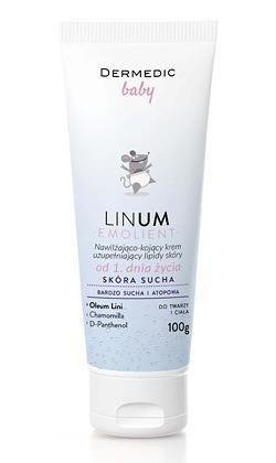 DERMEDIC LINUM BABY EMOLIENT Krem nawilżająco-kojący, 100ml