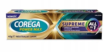 COREGA POWER MAX SUPREME ALL-IN 1, krem mocujący neutralny smak 40 g