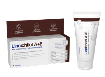 Linoichtiol A+E - krem ichtiolowy z witaminą A i E, 50 g DATA WAŻNOŚCI 31.12.2025