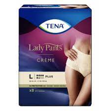 Majtki chłonne TENA LADY PANTS PLUS CREME L X 8