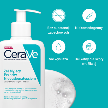 Cerave Żel Myjący Przeciw Niedoskonałościom 236 ml
