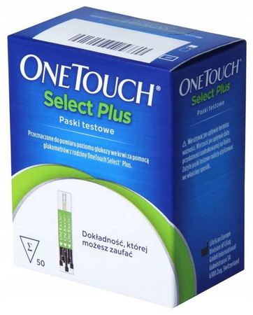 ONE TOUCH SELECT PLUS Test paskowy x 50 sztuk