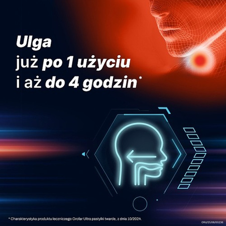 Orofar Ultra 8,75 mg 24 pastylki do ssania bez cukru 