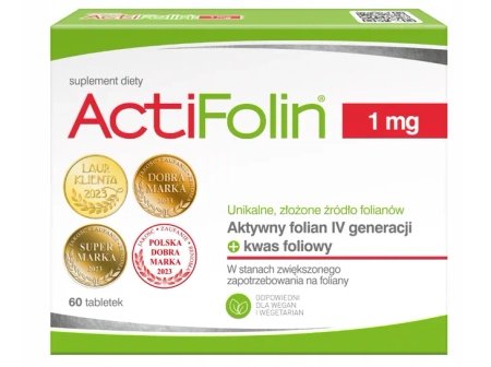 ActiFolin 1 mg, 60 tabletek powlekanych