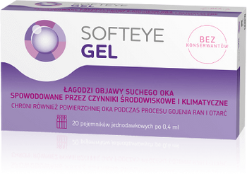 Softeye Gel żel do oczu w pojemnikach jednorazowych 20 sztuk