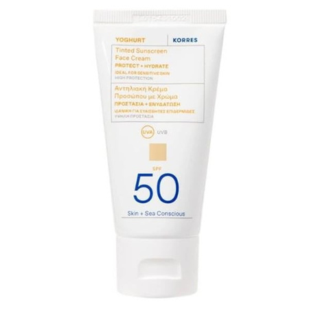 Korres Yoghurt Krem koloryz. d/twarz SPF50