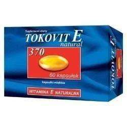 TOKOVIT E 370 NATURAL x 60 kapsułek elastycznych