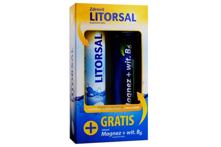 ZDROVIT LITORSAL x 24 tabletki + ZDROVIT MAGNEZ z witaminą B6 x 24 tabletki