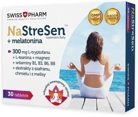 Swiss Pharm NaStreSen +melatonina 30 tabletek