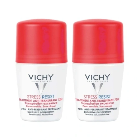 Vichy Stress Resist 72h Antyperspirant przeciw nadmiernej potliwości 2×50 ml
