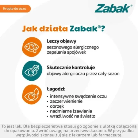 Zabak 0,25 mg/ml, krople do oczu, 5 ml ( Import równoległy) 