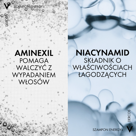 VICHY DERCOS Szampon wzmacniająco-pielęgnujący z witaminami  400ml 