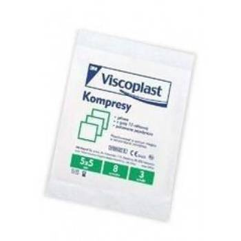 VISCOPLAST Jałowe kompresy 5cm x 5cm (3 sztuki)