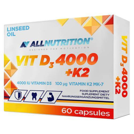ALLNUTRITION VIT D3 4000 + K2, 60 kapsułek