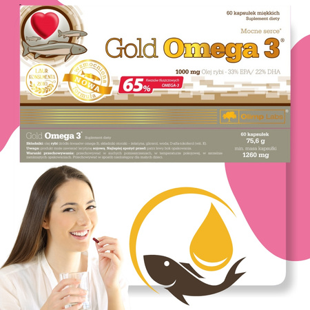 Olimp Gold Omega 3 1000 mg - 60 kapsułek