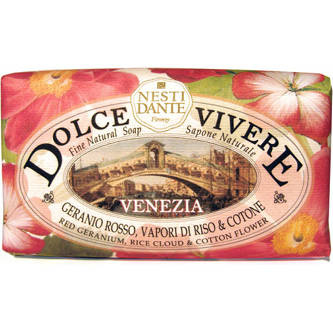 NESTI DANTE Dolce Vivere, Mydło Naturalne, Venezia - Geranium, Kwiat Bawełny 250g