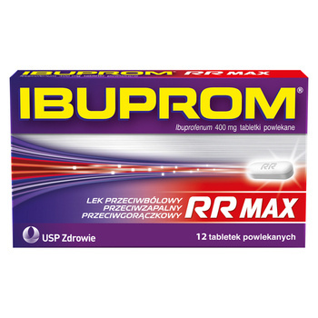 Ibuprom RR MAX 400mg 12 tabletek powlekanych