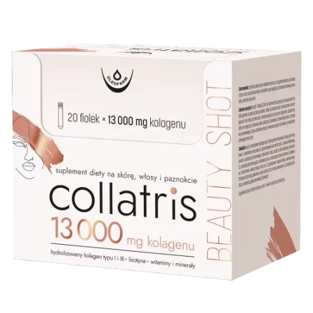 OLEOFARM Collatris Beauty SHOT 13000 mg, kolagen, smak porzeczkowy 20 fiolek po 25ml 