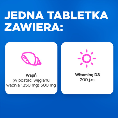 Vitrum Calcium,Wapń + Witamina D3 x 120 tabletek