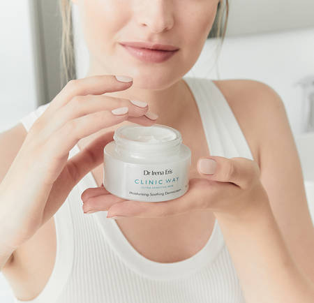 CLINIC WAY Dermokrem nawilżająco-łagodzący na dzień SPF 20, 50ml