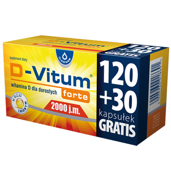 D-Vitum forte 2000 j.m. - 150 kapsułek 