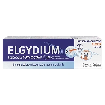 Elgydium Timer edukacyjna pasta do zębów od 3 lat 50 ml